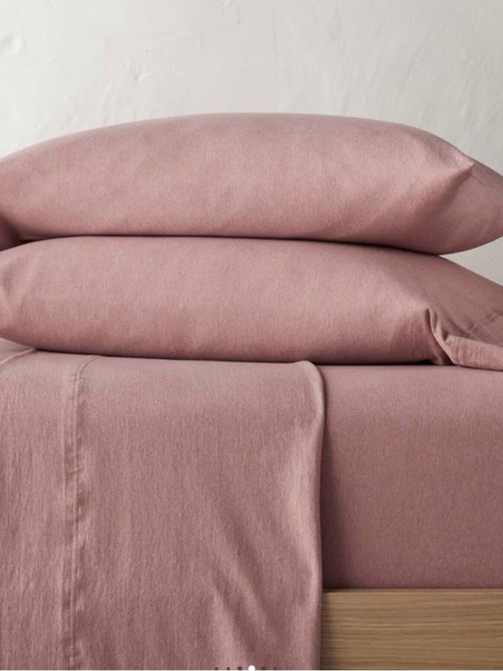 CAL KING Casaluna 100% Washed Hemp Solid 4 pcs Sheet Set Rose EcoFriendly